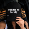 Menace to society embroidered Trucker Hat by Madness & Mayhem LLC