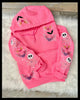 Colorful Bats With Accents On Pocket & Hood - Hoodie