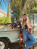 Rebel Yell Horse & Leopard Print Reversible Duster by Lil Bee's Bohemian