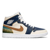 "Midnight Harvest" Jordan 1 Mid Shoes by Stadium Custom Kicks