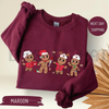 Gingerbread Christmas Nurse Sweatshirt by Dog Mom Hat