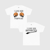 "I Like Her Pumpkins / I Like His Broomstick" Funny Halloween Couple Shirts by Dog Mom Hat