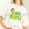 "Eww People" Christmas T-Shirt – Santa Hat Grinch Inspired Anti-Social Holiday Design by Dog Mom Hat