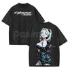 Cyberpunk: Edgerunners Rebecca Printed T-Shirt – Vintage Washed Unisex Anime Streetwear