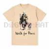 Aesthetic "Walk for Peace" Zen T-Shirt by Dog Mom Hat