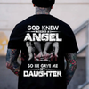 "God Knew I Need An Angel" T-Shirt – Inspirational Christian Faith Tee by Dog Mom Hat