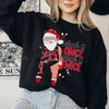 Santa "I Check It Once O Check It Twice Era Inspired" Unisex Sweatshirt by Dog Mom Hat