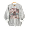 Vintage All Team Football ASH GREY Crewneck Sweatshirt – Retro Collegiate Sports Fan Gear