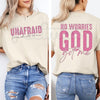 Unafraid No Worries T-Shirt – Confident Faith-Focused Christian Graphic Tee