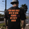 Father Figure T-Shirt – "I Can Make Deals With Because My D Bigger" Bold Slogan Tee by Dog Mom Hat
