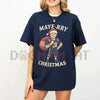 Drake Maye New England Christmas T-Shirt – Patriots Football XMAS Fan Gift Tee by Dog Mom Hat