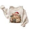 Retro Santa Claus and Kittens Christmas Winter Sweatshirt – 90s Old Saint Nick Cat Lovers Gift by Dog Mom Hat