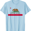 California Republic Flag T-Shirt - Patriotic State Tee for USA Travel & Gifts by Dog Mom Hat