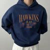 Hawkins Indiana 1983 Embroidered Unisex Hoodie by Dog Mom Hat