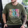 When God Made Me He Grinned T-Shirt – Funny Sarcastic Quote Tee by Dog Mom Hat