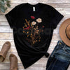 Fall Wildflower T-Shirt – Autumn Watercolor Floral Gift for Her Unisex Tee