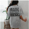 "HUSTLE UNTIL YOUR HATERS" Casual Black Print T-shirt - Motivational Streetwear Tee, Inspirational Success Apparel