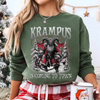 Krampus Is Coming To Town Sweatshirt – Gothic Christmas Shirt by Dog Mom Hat