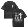 Jesus Gym Shirt – Retro Christian Pump Cover Weightlifting Graphic Tee, Vintage Washed Faith Apparel Lightweight Cotton Activewear Top