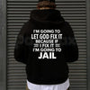 Let God Fix It Quote Hoodie – Vintage Christian Faith Graphic Pullover, Inspirational Religious Sweatshirt, Unisex Heavy Blend