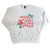 Minimalist "HBD Jesus" Funny Christmas Crewneck – Unisex Sarcastic Holiday Sweatshirt by Dog Mom Hat