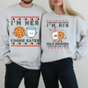 Matching Naughty & Nice List Christmas Sweatshirts by Dog Mom Hat