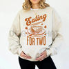 "Eating for Two" Thanksgiving Pregnancy Announcement Sweatshirt by Dog Mom Hat