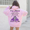 Edgy Gen X Flower Skull All Over Print Hoodie by Dog Mom Hat