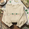 Embroidered Shamrock Meadow Crewneck by Dog Mom Hat