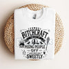 Bitchcraft Adult Humor Casual T-Shirt - Softstyle Halloween Unisex Tee, Witchy Slogan Shirt
