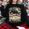 The Yule Cat Is Coming Sweatshirt by Dog Mom Hat