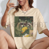 Raccoon Eating Taco Funny T-Shirt by Dog Mom Hat