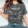 Things I Do In My Spare Time - Shark T-Shirt by EnjoyMyDesign LLC