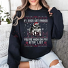"If I Ever Get Rabies" Christmas Sweatshirt by Dog Mom Hat