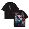 Retro Limited Kamado Tanjiro Demon Slayer T-Shirt by Dog Mom Hat