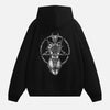 Goat Skull Pentagram Occult Hoodie – Gothic & Pagan Apparel, Mystical Pullover, Witchy Gift