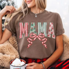 Retro Christmas Mama Comfort Colors T-Shirt by Dog Mom Hat