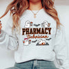 Pharmacy Technician Halloween Shirt | Spooky Ghost Pharm Tech Crewneck
