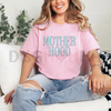 "MOTHERHOOD" Minimalist Mom Crew Neck T-Shirt by Dog Mom Hat