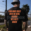 "Father Figure, I Can Make Deals With Because My D Bigger" Funny T-Shirt - Explicit Humor Tee, Sarcastic Adult Quote Shirt