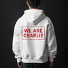 "Wear Red" Unisex Hoodie – Support Apparel, Solid Color Statement Pullover, Casual Cozy Top by Dog Mom Hat