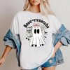 Cute Ghost "Boo" Halloween Shirt - "Drinking Mexican" Spooky Season Tee ver 2 by Dog Mom Hat