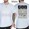 "God Created Man & Woman" Conservative T-Shirt by Dog Mom Hat