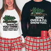 "Bend Over And I'll Show You" Christmas Couple Shirt & Sweatshirt by Dog Mom Hat