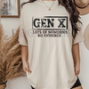 Funny Sarcastic Gen X T-Shirt – "Lots Of Memories No Evidence" Unisex Graphic Tee by Dog Mom Hat
