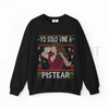 'Yo Solo Vine A Pistear' Ugly Christmas Style Sweatshirt by Dog Mom Hat