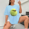 Silly Tennis Bird Meme T-Shirt - Gen Z Brainrot Aesthetic Graphic Tee, Funny Viral Internet Bird Shirt, Premium Heavyweight Unisex Streetwear, Trendy TikTok Humor Top, Abstract Meme Culture Apparel