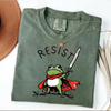 Comfort Colors® Anti-ICE Frog Tee – Portland Activist RESIST Shirt by Dog Mom Hat