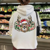 Christmas Deer Hunting Camo Hoodie by Dog Mom Hat