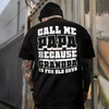 "Call Me Papa" Funny Dad T-Shirt – Trendy Father's Day Gift for Him, Unisex New Dad Slogan Tee by Dog Mom Hat